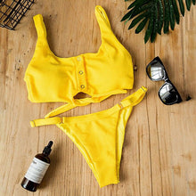 Load image into Gallery viewer, Bandage Push Up Padded Swimwear