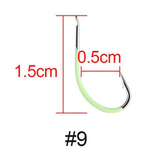 Load image into Gallery viewer, High Carbon Steel Luminous Fishing Hook
