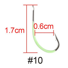 Load image into Gallery viewer, High Carbon Steel Luminous Fishing Hook
