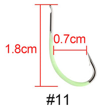 Load image into Gallery viewer, High Carbon Steel Luminous Fishing Hook