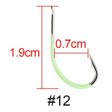Load image into Gallery viewer, High Carbon Steel Luminous Fishing Hook