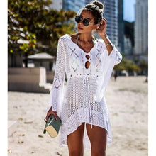 Load image into Gallery viewer, Crochet Knitted Beach Cover-up