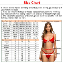 Load image into Gallery viewer, Striped V Shape Wire One Piece