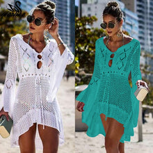 Load image into Gallery viewer, Crochet Knitted Beach Cover-up