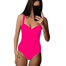 Load image into Gallery viewer, Push Up Swimwear One Piece