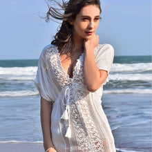 Load image into Gallery viewer, Lace Swimsuit Cover-up