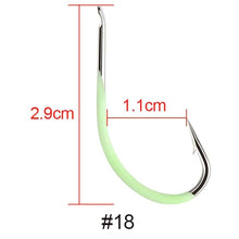 Load image into Gallery viewer, High Carbon Steel Luminous Fishing Hook