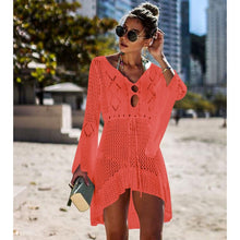 Load image into Gallery viewer, Crochet Knitted Beach Cover-up