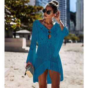 Crochet Knitted Beach Cover-up